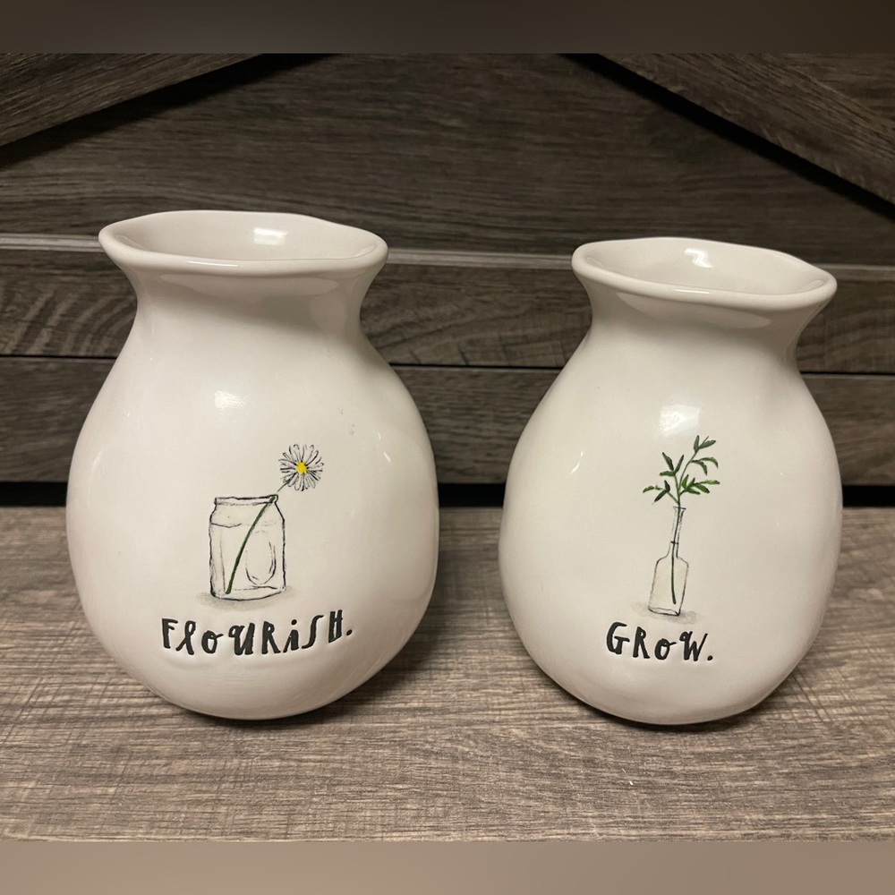 Rae Dunn GROW & FLOURISH Vases 💐